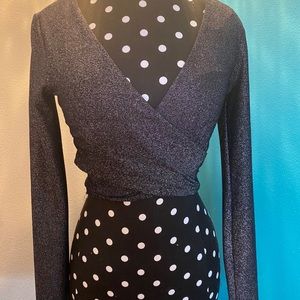 *Sparkly* H&M wrap top. Small. EUC